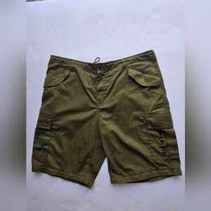 Disney Olive Cargo Shorts for Men, Sizd XL